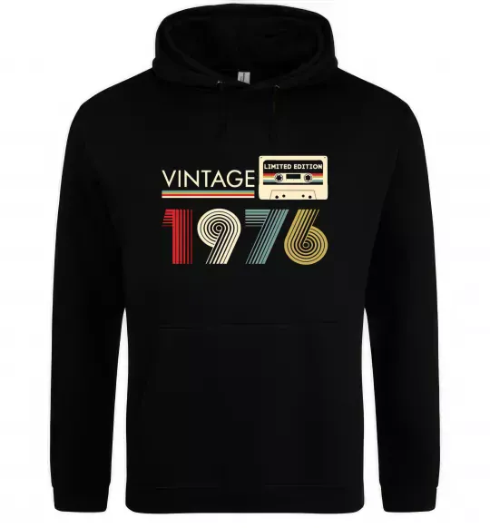 Мужская толстовка (худи) Vintage limited edition Черный фото