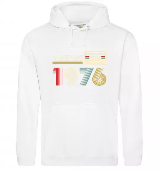 Мужская толстовка (худи) Vintage limited edition Белый фото