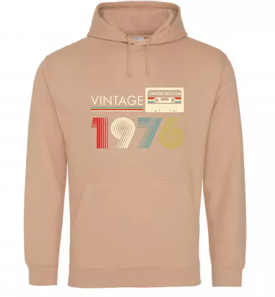 Мужская толстовка (худи) Vintage limited edition Песочный фото