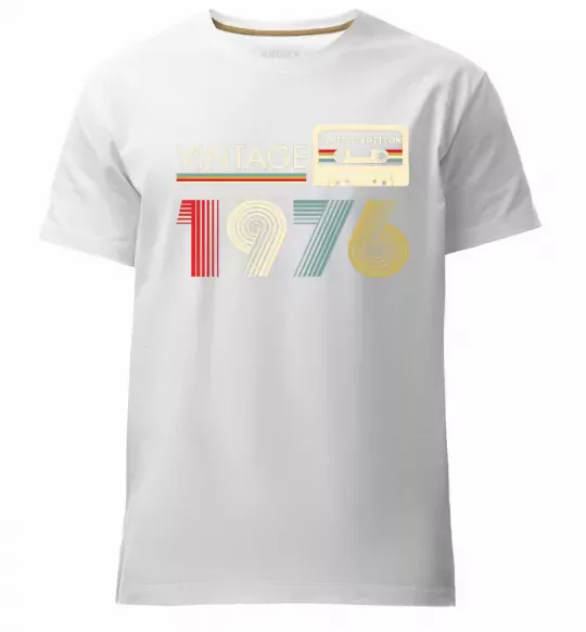 Мужская премиум футболка Vintage limited edition Белый фото