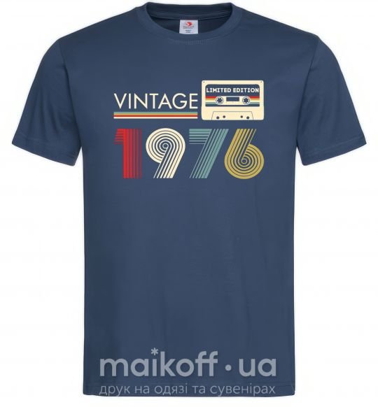 Мужская футболка Vintage limited edition Темно-синий фото