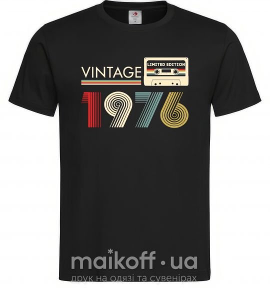 Мужская футболка Vintage limited edition Черный фото