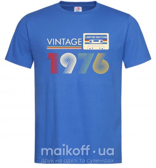 Мужская футболка Vintage limited edition Ярко-синий фото