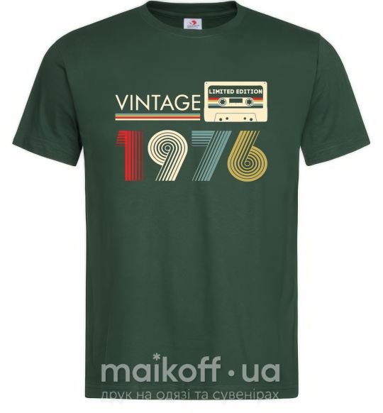 Мужская футболка Vintage limited edition Темно-зеленый фото