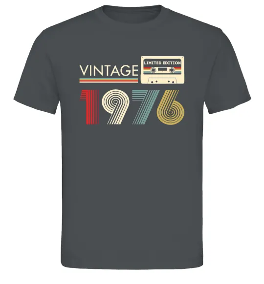 Мужская футболка Vintage limited edition Графит фото