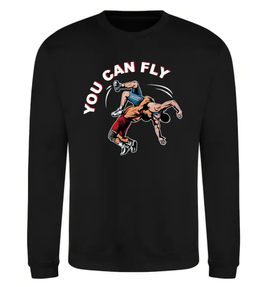 Свитшот You can fly Черный фото