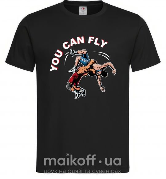 Мужская футболка You can fly Черный фото