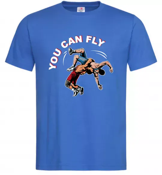 Чоловіча футболка You can fly Яскраво-синій фото