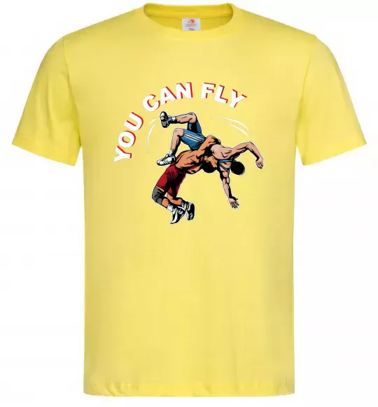Чоловіча футболка You can fly Лимонний фото