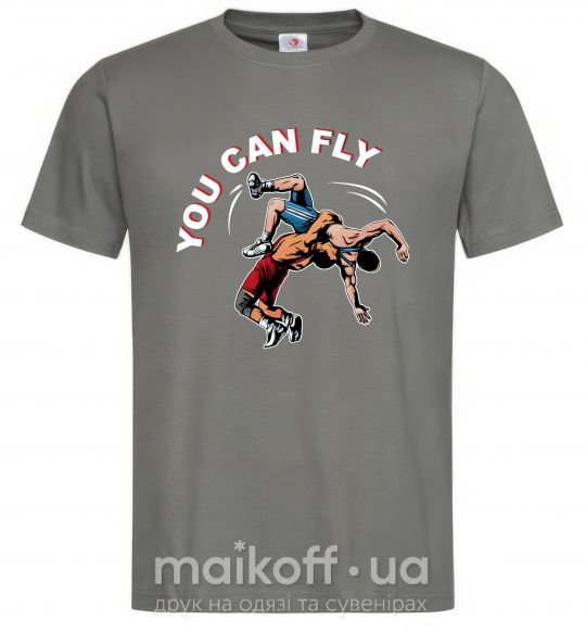 Мужская футболка You can fly Графит фото
