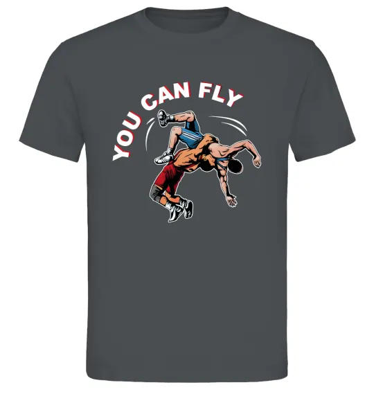 Чоловіча футболка You can fly Графіт фото