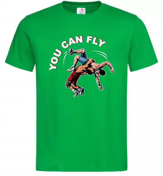 Чоловіча футболка You can fly Зелений фото