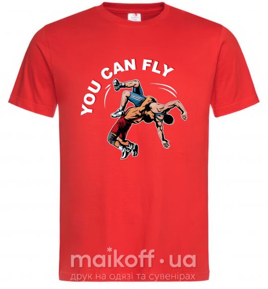 Мужская футболка You can fly Красный фото