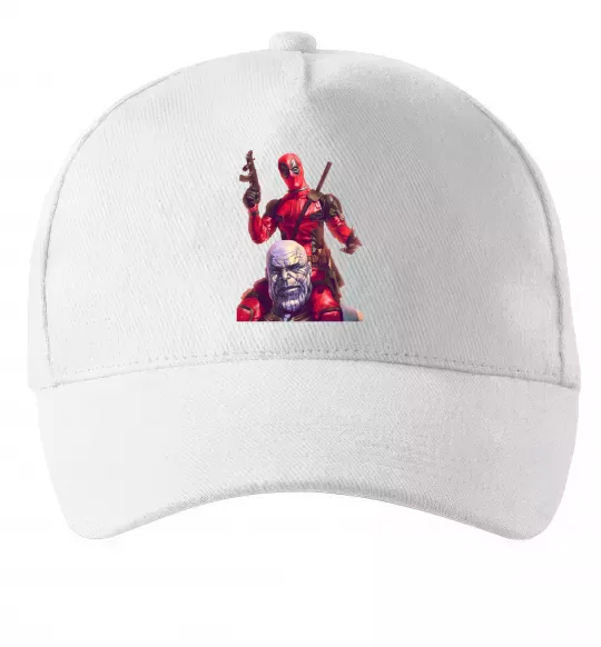 Кепка Дедпул і танос Белый фото