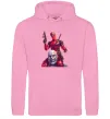 Мужская толстовка (худи) Дедпул і танос Розовый фото