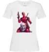 Женская футболка Дедпул і танос Белый Женская футболка Дедпул і танос Белый фото