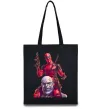 Еко-сумка Дедпул і танос Чорний фото