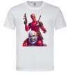 Мужская футболка Дедпул і танос Белый фото