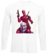 Лонгслив Дедпул і танос Белый фото