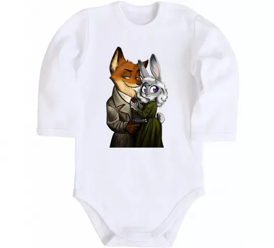 Детский боди Джуді Зоотрополіс Белый фото