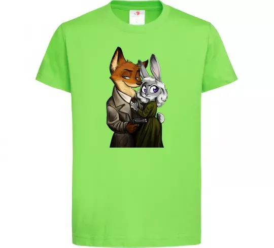 Дитяча футболка Джуді Зоотрополіс Лаймовий фото