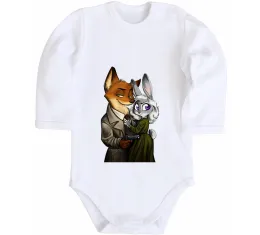 Дитячий бодік Zootopia disney Білий фото