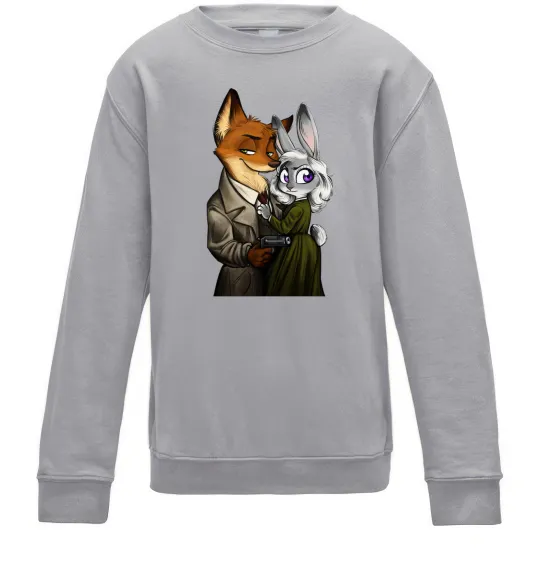 Детский Свитшот Джуді Зоотрополіс Серый меланж фото