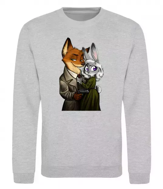 Свитшот Джуді Зоотрополіс Серый меланж фото