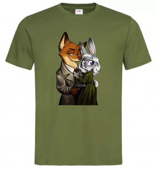 Чоловіча футболка Джуді Зоотрополіс Оливковий фото