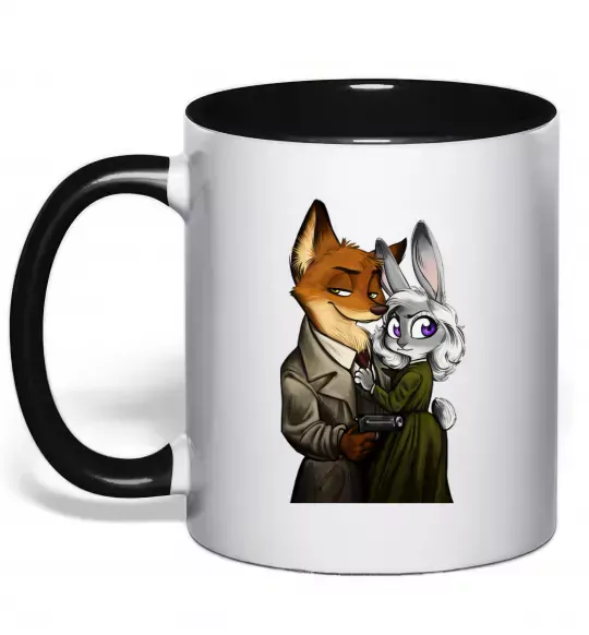 Чашка з кольоровою ручкою Джуді Зоотрополіс Чорний фото