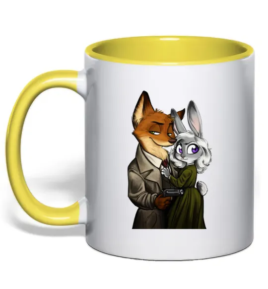 Чашка з кольоровою ручкою Джуді Зоотрополіс Лимонний фото