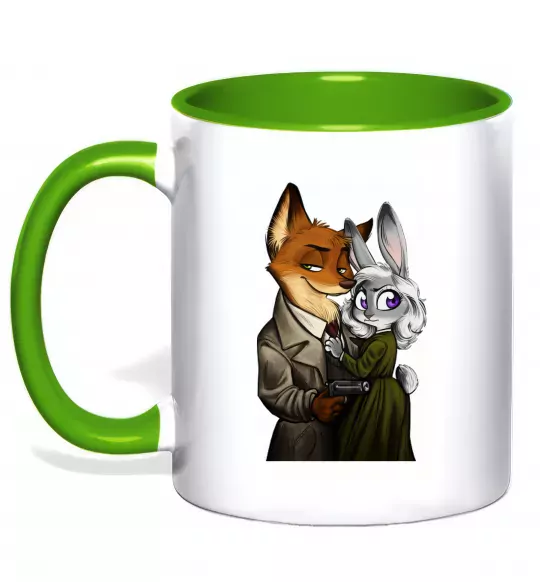 Чашка з кольоровою ручкою Джуді Зоотрополіс Зелений фото