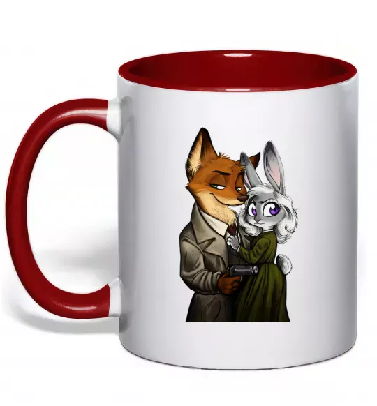 Чашка з кольоровою ручкою Джуді Зоотрополіс Червоний фото