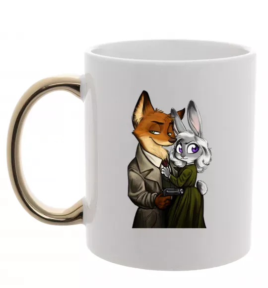 Чашка з кольоровою ручкою Джуді Зоотрополіс Золото фото