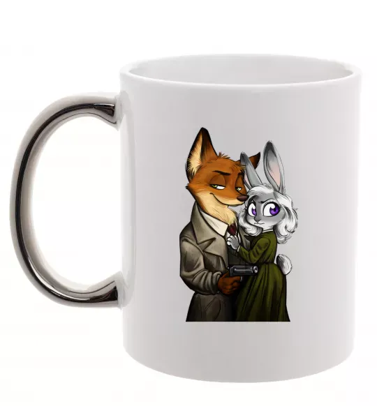 Чашка з кольоровою ручкою Джуді Зоотрополіс Срібло фото