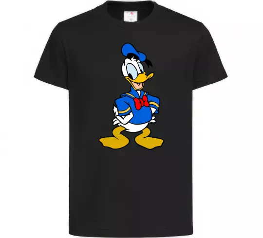 Детская футболка Дональд Дак Черный фото