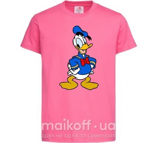 Дитяча футболка Дональд Дак Яскраво-рожевий фото