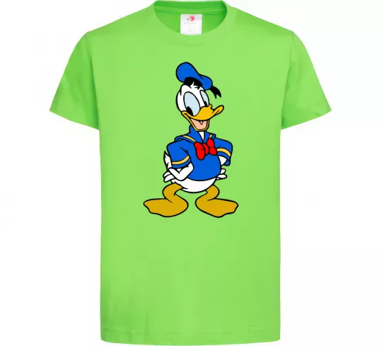 Детская футболка Дональд Дак Лаймовый фото