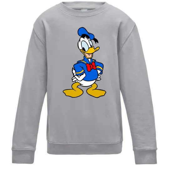 Дитячий світшот Дональд Дак Сірий меланж фото