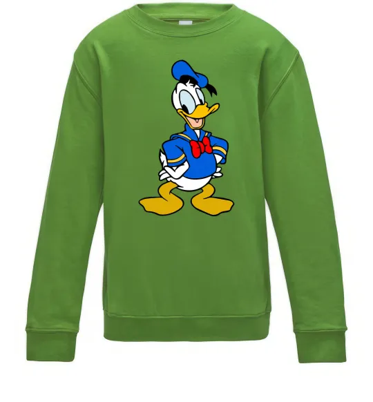 Дитячий світшот Дональд Дак Лаймовий фото