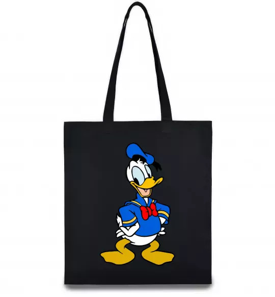 Эко-сумка Дональд Дак Черный фото
