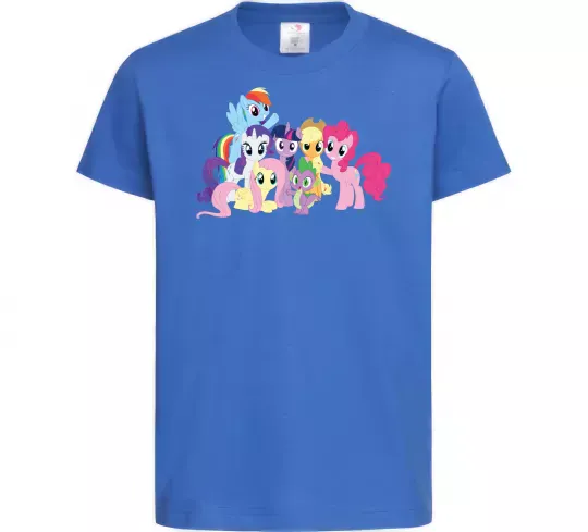 Дитяча футболка Дружба це чудо Яскраво-синій фото