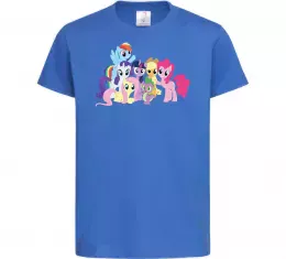 Детская футболка Дружба це чудо Ярко-синий фото