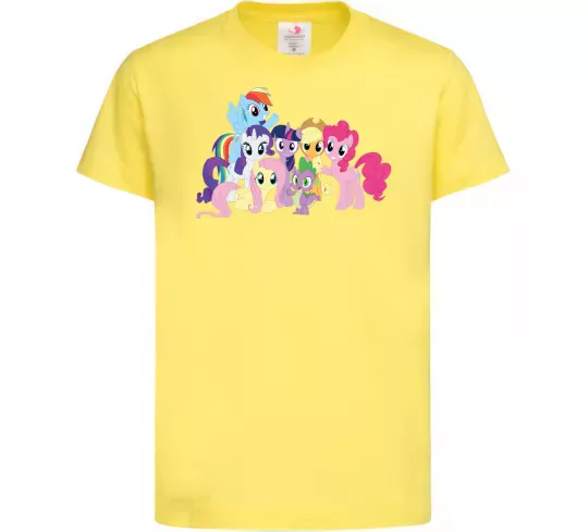 Дитяча футболка Дружба це чудо Лимонний фото