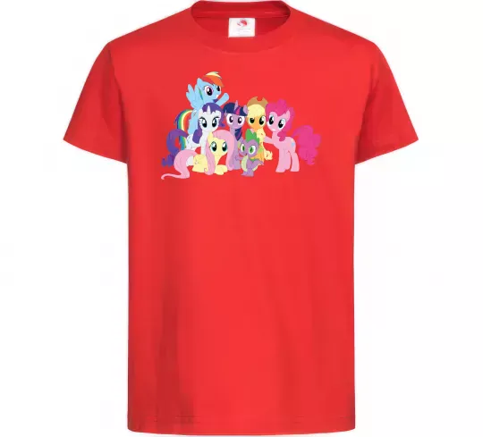 Дитяча футболка Дружба це чудо Червоний фото