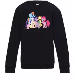 Дитячий світшот Дружба це чудо Чорний фото