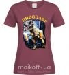 Жіноча футболка Пивозавр Бордовий фото