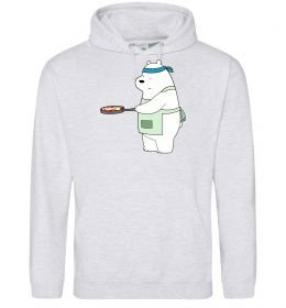 Жіноча толстовка (худі) Ведмідь Білий Жіноча толстовка (худі) Ведмідь Білий