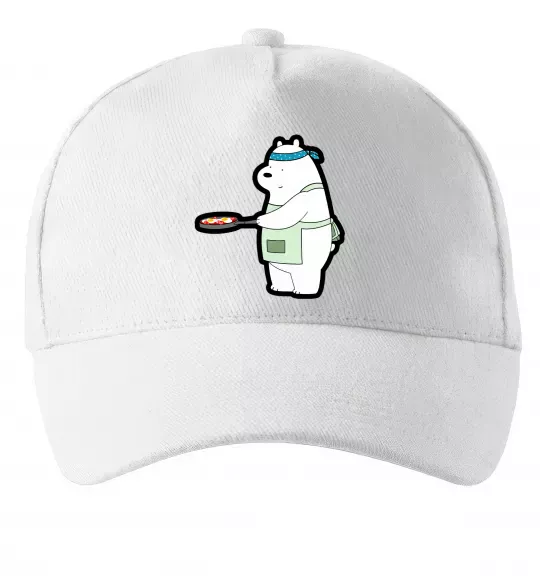 Кепка Ведмідь Білий Белый фото