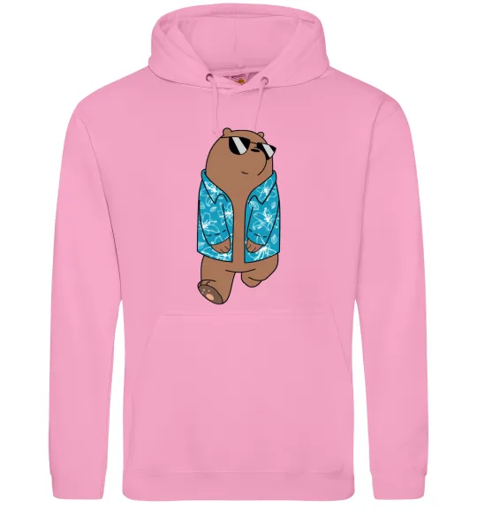 Чоловіча толстовка (худі) Обычные медведи Гриз Рожевий фото